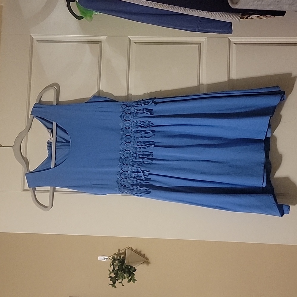 Size M Love Riche Blue Cut Out A-line Dress